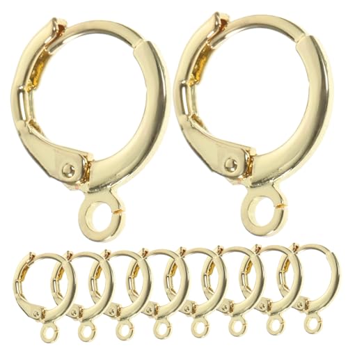 DECORNIJIA 30 Stück Teiliges Vergoldetes Ohrhaken DIY Ohrringe Langlebiges Metallmaterial Leichtes Design Geeignet für Vielseitiges Ohrschmuck basteln und Individuelle Schmuckkreationen DECORNIJIA 30 Stück Teiliges Vergoldetes Ohrhaken DIY Ohrringe Langlebiges Metallmaterial Leichtes Design Geeignet für Vielseitiges Ohrschmuck basteln und Individuelle Schmuckkreationen von DECORNIJIA