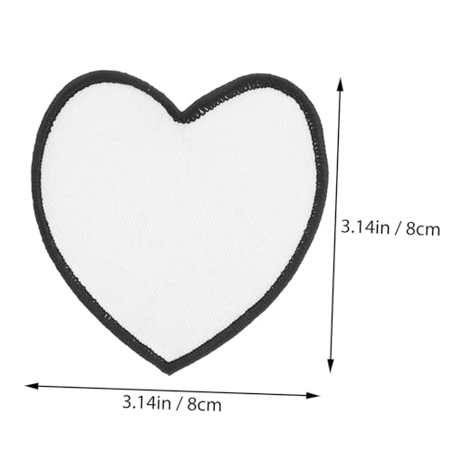 DECORNIJIA 30 Stück Teiliges Weiß Blanko Stickerei Applikationen zum Aufbügeln DIY Kleidungsreparatur Patches für Jacken Taschen und Hüte Vielseitig für Textildekor und Reparatur von DECORNIJIA