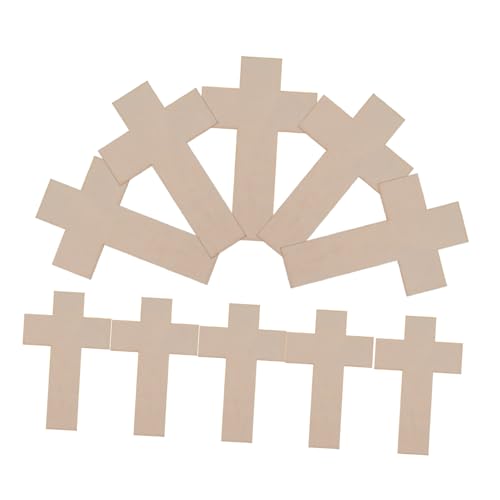 DECORNIJIA 30 Stück Zeichenwerkzeuge Für Unfertige Holzspäne Zum Selbermachen Handwerk Aus Holzausschnitten Kreuzen Sie Unfertige Holz-diy-scheiben Kreuzausschnitte Aus Holz Hölzern von DECORNIJIA
