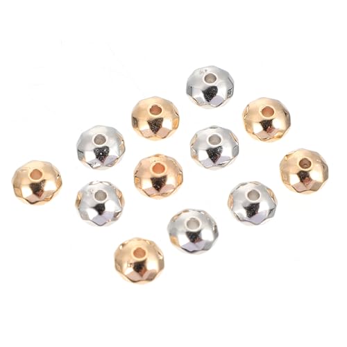 DECORNIJIA 300 Stück DIY Schmuck Bastelperlen Bunte Facettierte Spacer Beads für Armband und Halskette Langlebige Farbintensive Ccb Perlen zum Auffädeln Material für Kreative von DECORNIJIA