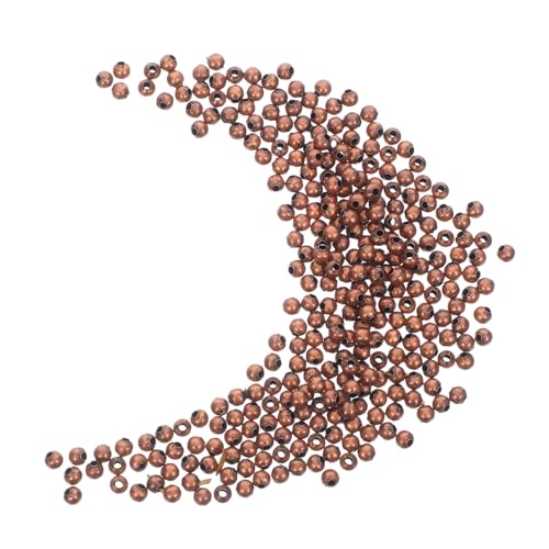 DECORNIJIA 300 Stück Große Loch Metall Spacer Perlen Loch Robustes Eisen Rund Glatt für DIY Armbänder Halsketten Ohrringe Vielseitig Einsetzbar Stilvoll von DECORNIJIA