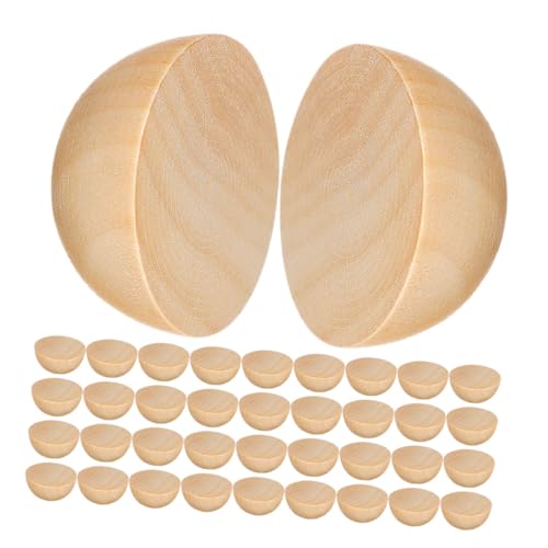DECORNIJIA 300 Stück Halbholz Kugeln Unbehandelte Holzperlen Halbkreis DIY Bastelmaterialien Natürliche Textur Dekoration Für Erwachsene Kreative Kunstprojekte DECORNIJIA 300 Stück Halbholz Kugeln Unbehandelte Holzperlen Halbkreis DIY Bastelmaterialien Natürliche Textur Dekoration Für Erwachsene Kreative Kunstprojekte von DECORNIJIA