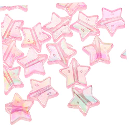 DECORNIJIA 300Stücke Fünfzackige Sternformperlen Acryl Multifunktionale DIY Bastelperlen für Armbänder Halsketten und Schmuckherstellung Bastelprojekte von DECORNIJIA