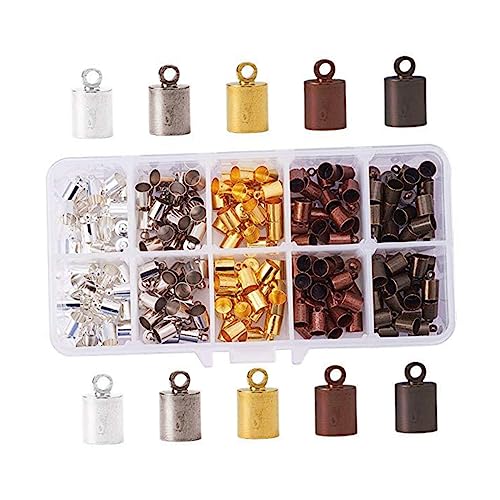 DECORNIJIA 300Stücke Messing Lederenden Kordel Endkappen für DIY Schmuck und Quastenherstellung Armbänder Ohrringe und Handgefertigte Projekte DECORNIJIA 300Stücke Messing Lederenden Kordel Endkappen für DIY Schmuck und Quastenherstellung Armbänder Ohrringe und Handgefertigte Projekte von DECORNIJIA
