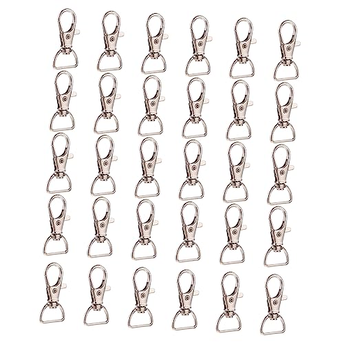 DECORNIJIA 30Stücke Hummerscheren Haken D Ringe Drehbare Snap Verschlüsse für Schlüsselanhänger und Handwerksprojekte Langlebig und Verschleißfest für Taschen DECORNIJIA 30Stücke Hummerscheren Haken D Ringe Drehbare Snap Verschlüsse für Schlüsselanhänger und Handwerksprojekte Langlebig und Verschleißfest für Taschen von DECORNIJIA