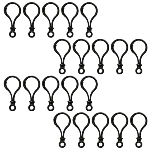 DECORNIJIA 32 Stück Teiliges Lanyard Clip Schwarze Lobster Karabiner Schlüsselanhänger Clips Mehrzweck DIY Schmuck Zubehör Robust und Praktisch für Schlüssel und Bastelprojekte von DECORNIJIA