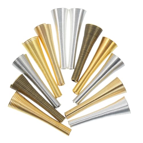 DECORNIJIA 36 Stück Teiliges Perlenkappen Trichterform für DIY Schmuckherstellung Langlebige Rostfreie Endkappen zur Verzierung von Armbändern und Halsketten DECORNIJIA 36 Stück Teiliges Perlenkappen Trichterform für DIY Schmuckherstellung Langlebige Rostfreie Endkappen zur Verzierung von Armbändern und Halsketten von DECORNIJIA