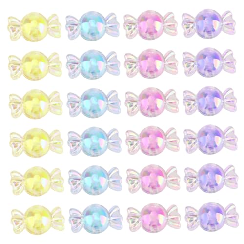 DECORNIJIA 375 Stück Bunte Kleine Pentagramm Perlen aus Acryl für Halsketten und Armbänder ca Leicht und Langlebig DIY Schmuckzubehör mit Einzigartigem Sternmotiv von DECORNIJIA