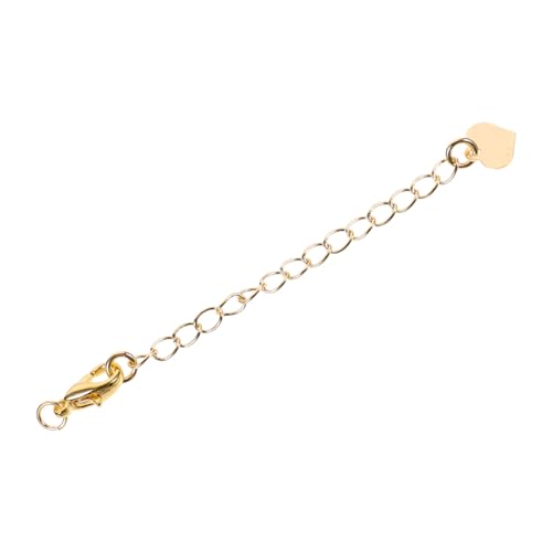 DECORNIJIA 3Stücke DIY Schmuck Zubehör Langlebige Verlängerungsketten für Armbänder und Fußkettchen Verstellbar Goldene Ketten für Individuelles Design und Projekte von DECORNIJIA