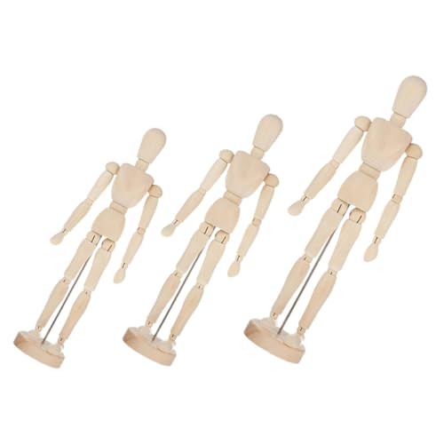 DECORNIJIA 3Stücke Mannequin Figur Bewegliches Holzmodell für Zeichnen und Dekoration Tragbar und Langlebig Fördert Kreativität und Konzentration DECORNIJIA 3Stücke Mannequin Figur Bewegliches Holzmodell für Zeichnen und Dekoration Tragbar und Langlebig Fördert Kreativität und Konzentration von DECORNIJIA