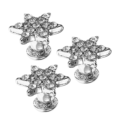 DECORNIJIA 3Stücke Uhrband Charms Fünfzackige Sternform Dekorative Nägel für Smartwatch Schmuck Zubehör für Personalisierung Geschenkideen von DECORNIJIA