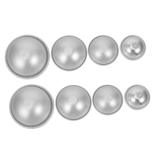 DECORNIJIA 4 Paare Halbkugel Backform für DIY Badesalzkugeln Praktische Silikonformen für Handgemachte Seifen und Desserts Einfach zu Entformen Reinigen von DECORNIJIA