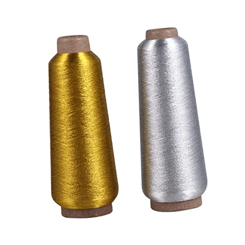 DECORNIJIA 4 Rollen DIY Kreuzstich Metallgarn Gold und Silber Langlebig für Kreative Projekte und Maschinenstickerei für Bastelarbeiten und Kindertätigkeiten DECORNIJIA 4 Rollen DIY Kreuzstich Metallgarn Gold und Silber Langlebig für Kreative Projekte und Maschinenstickerei für Bastelarbeiten und Kindertätigkeiten von DECORNIJIA