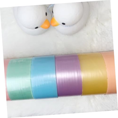 DECORNIJIA 4 Rollen Farbiges Selbstklebendes Kugelband Breit Stressabbauendes DIY klebeband für Bälle Langlebiges Originelles Entspannungsspielzeug für Erwachsene von DECORNIJIA