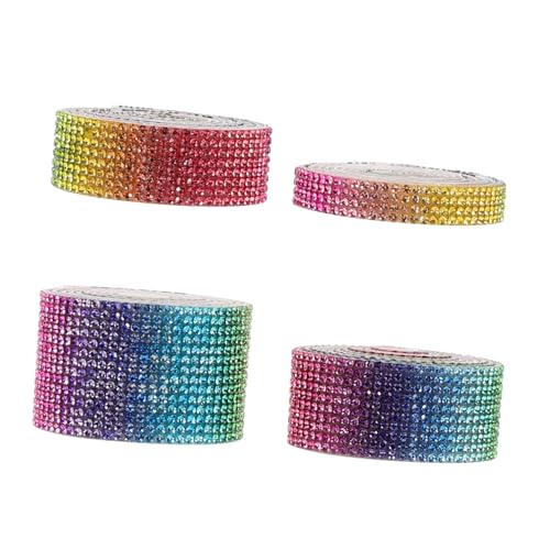 DECORNIJIA 4 Rollen Selbstklebendes Strassband Kristall dekoband Glitzersteine Hochtemperaturbeständig Für DIY Basteln Handys Hochzeit Feiertage DECORNIJIA 4 Rollen Selbstklebendes Strassband Kristall dekoband Glitzersteine Hochtemperaturbeständig Für DIY Basteln Handys Hochzeit Feiertage von DECORNIJIA