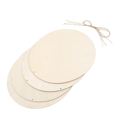 DECORNIJIA 4 Satz Teiliges Runde Blanko Holzscheiben Ungeschliffen DIY Holzschilder zum Bemalen Türdekoration Kunstprojekte Restaurant Deko DECORNIJIA 4 Satz Teiliges Runde Blanko Holzscheiben Ungeschliffen DIY Holzschilder zum Bemalen Türdekoration Kunstprojekte Restaurant Deko von DECORNIJIA