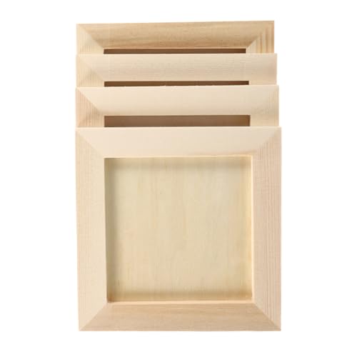 DECORNIJIA 4 Stück Holzrahmen für Bastelarbeiten Kunstrahmen Naturholz für Diy Tonbilder und Projekte im Kindergarten Hause DECORNIJIA 4 Stück Holzrahmen für Bastelarbeiten Kunstrahmen Naturholz für Diy Tonbilder und Projekte im Kindergarten Hause von DECORNIJIA