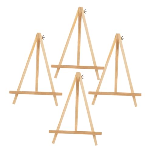 DECORNIJIA 4 Stück Kleine Klappbare Holzstaffelei Tischstaffelei Multifunktional als Bilderhalter für Künstler Studenten für Malerei und Display DECORNIJIA 4 Stück Kleine Klappbare Holzstaffelei Tischstaffelei Multifunktional als Bilderhalter für Künstler Studenten für Malerei und Display von DECORNIJIA