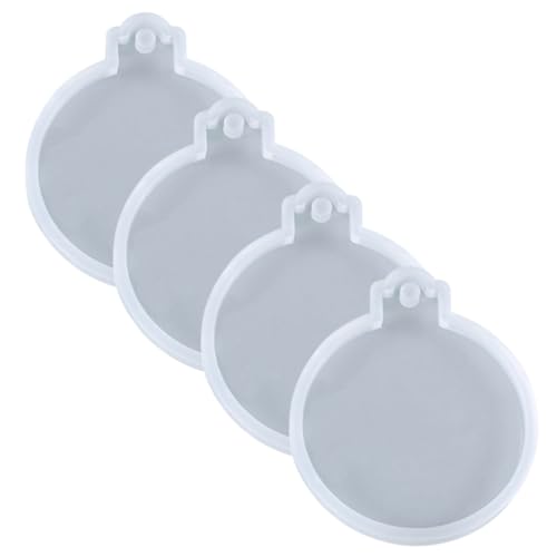 DECORNIJIA 4 Stück Runde Silikonform Teilig Transparent für DIY Basteln Epoxidharz Gießform Weihnachtsanhänger Schlüsselanhänger Herstellung Robust Langlebig DECORNIJIA 4 Stück Runde Silikonform Teilig Transparent für DIY Basteln Epoxidharz Gießform Weihnachtsanhänger Schlüsselanhänger Herstellung Robust Langlebig von DECORNIJIA