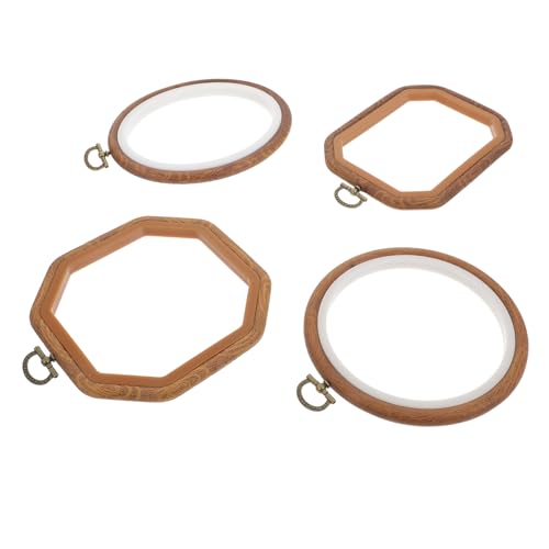 DECORNIJIA 4 Stück Teiliges DIY Stickrahmen aus Kunststoff Praktische Nährahmen für Kreuzstich und Handarbeiten Glatte Fixierung für Einfache Stickerei für Needlework und Bastelprojekte DECORNIJIA 4 Stück Teiliges DIY Stickrahmen aus Kunststoff Praktische Nährahmen für Kreuzstich und Handarbeiten Glatte Fixierung für Einfache Stickerei für Needlework und Bastelprojekte von DECORNIJIA