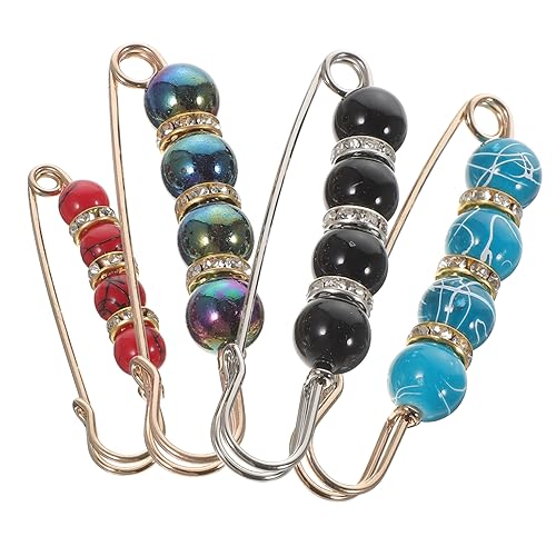 DECORNIJIA 4 Stück Teiliges Perlenbroschen Damen Sicherheitsnadeln Taillenspanner Broschen Pins für Pullover Schal Kleidung Halter Clips Stilvolle Schmuckaccessoires DECORNIJIA 4 Stück Teiliges Perlenbroschen Damen Sicherheitsnadeln Taillenspanner Broschen Pins für Pullover Schal Kleidung Halter Clips Stilvolle Schmuckaccessoires von DECORNIJIA
