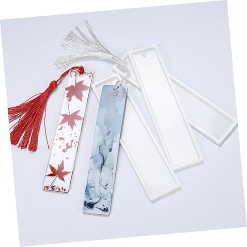 DECORNIJIA 4 Stück Teiliges Silikon lesezeichen Gießform Langlebige Epoxidharzform in Länglicher Form für DIY Lesezeichen Anhänger und Schmuckherstellung Flexible und Robuste Bastelform DECORNIJIA 4 Stück Teiliges Silikon lesezeichen Gießform Langlebige Epoxidharzform in Länglicher Form für DIY Lesezeichen Anhänger und Schmuckherstellung Flexible und Robuste Bastelform von DECORNIJIA
