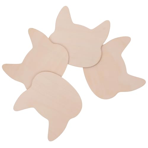 DECORNIJIA 4 Stück Teiliges Unvollendete Holzscheiben Katzenkopf DIY Holz Ausschnitte zum Bemalen Glatte Oberfläche Kinderfreundlich Kreative Basteldekoration DECORNIJIA 4 Stück Teiliges Unvollendete Holzscheiben Katzenkopf DIY Holz Ausschnitte zum Bemalen Glatte Oberfläche Kinderfreundlich Kreative Basteldekoration von DECORNIJIA