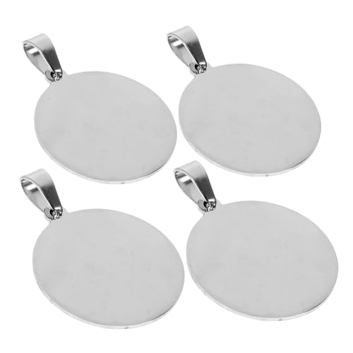 DECORNIJIA 4 Stück Tierschild Aus Edelstahl Haustier Charms Anhänger Blanko-tag-anhänger Stanzen Runder Anhänger Flache, Runde Anhänger Aus Edelstahl Leerer Anhänger Silver Rostfreier Stahl DECORNIJIA 4 Stück Tierschild Aus Edelstahl Haustier Charms Anhänger Blanko-tag-anhänger Stanzen Runder Anhänger Flache, Runde Anhänger Aus Edelstahl Leerer Anhänger Silver Rostfreier Stahl von DECORNIJIA