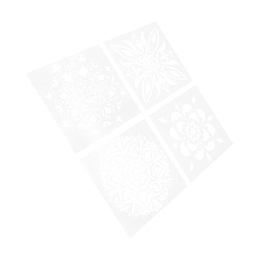 DECORNIJIA 4 Stücke Teiliges Wiederverwendbaren Schablonen Pet für Malprojekte Hohlmuster Designs für Diy Handwerk Scrapbooking und Wanddekoration DECORNIJIA 4 Stücke Teiliges Wiederverwendbaren Schablonen Pet für Malprojekte Hohlmuster Designs für Diy Handwerk Scrapbooking und Wanddekoration von DECORNIJIA