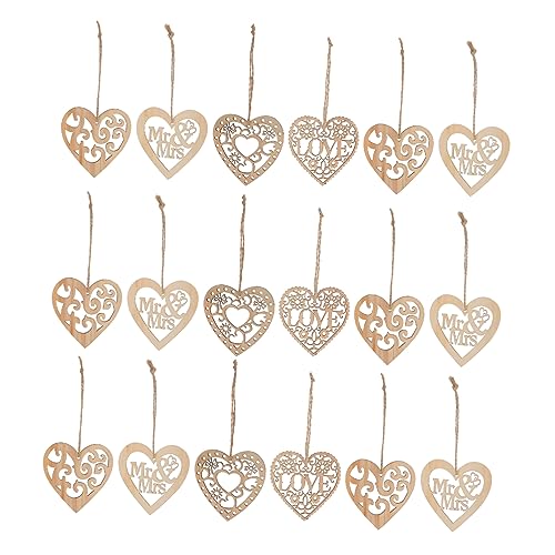 DECORNIJIA 40 Stück Anhänger Aus Holz Diy Liefert Leere Holzscheiben Holzscheibe in Herzform Holzscheiben Für Diy Herz Holzscheibe Herz Holzspäne Diy -anhänger Brown Hölzern von DECORNIJIA