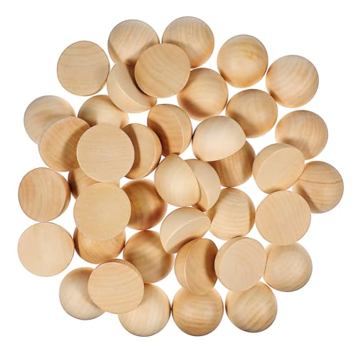 DECORNIJIA 40 Stück Halbrunde Holzkugeln aus Naturholz Glatte Oberfläche Vielseitig für Basteln Schmuckherstellung Dekoration und DIY Projekte Stabile Holzperlen für Kreative Anwendungen DECORNIJIA 40 Stück Halbrunde Holzkugeln aus Naturholz Glatte Oberfläche Vielseitig für Basteln Schmuckherstellung Dekoration und DIY Projekte Stabile Holzperlen für Kreative Anwendungen von DECORNIJIA
