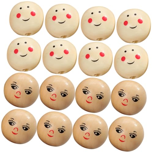 DECORNIJIA 40 Stück Teiliges Bastelperlen aus Robustem Holz mit Rundem Smile Gesicht Leichte Schmuckperlen für DIY Armbänder Halsketten Schlüsselanhänger und Kreative Bastelprojekte DECORNIJIA 40 Stück Teiliges Bastelperlen aus Robustem Holz mit Rundem Smile Gesicht Leichte Schmuckperlen für DIY Armbänder Halsketten Schlüsselanhänger und Kreative Bastelprojekte von DECORNIJIA
