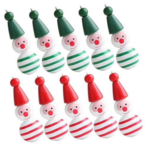 DECORNIJIA 40 Stück Teiliges DIY Holzperlen Schneemann Motiv Weihnachtsdekoration Bastelperlen für Christbaumschmuck und Handgemachte Anhänger Robust und Festlich für Weihnachtsbasteln mit DECORNIJIA 40 Stück Teiliges DIY Holzperlen Schneemann Motiv Weihnachtsdekoration Bastelperlen für Christbaumschmuck und Handgemachte Anhänger Robust und Festlich für Weihnachtsbasteln mit von DECORNIJIA