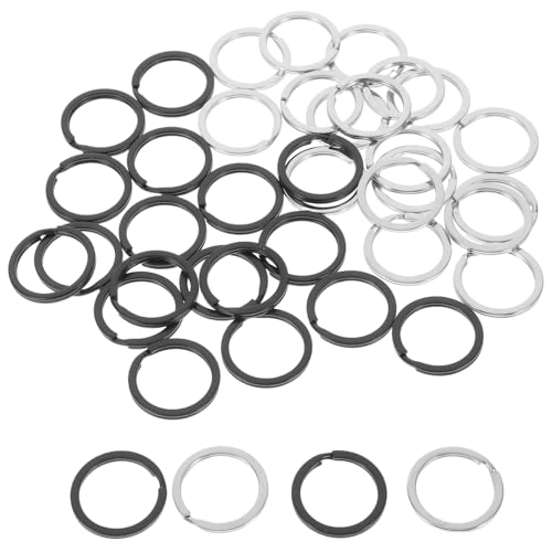 DECORNIJIA 40 Stück Teiliges Flacher Robuster Metall schlüsselringe mit Splittfunktion Vielseitiges Zubehör für Schlüsselanhänger Taschen und Bastelarbeiten Langlebig und Stilvoll in Schwarz DECORNIJIA 40 Stück Teiliges Flacher Robuster Metall schlüsselringe mit Splittfunktion Vielseitiges Zubehör für Schlüsselanhänger Taschen und Bastelarbeiten Langlebig und Stilvoll in Schwarz von DECORNIJIA