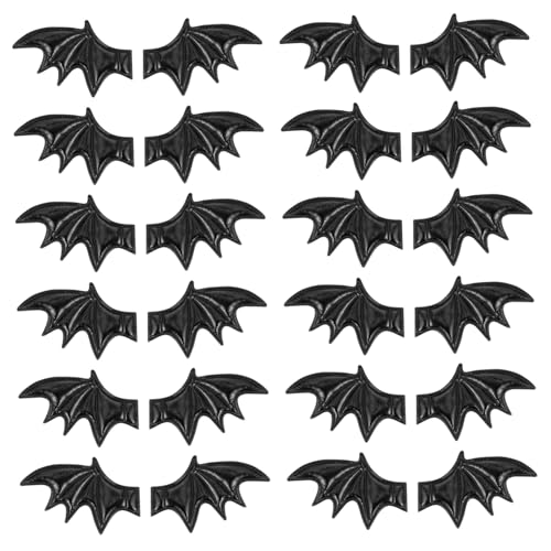 DECORNIJIA 40 Stück Teiliges Fledermausflügel aus PU Kleine DIY Flügel für Halloween Kostümzubehör Strapazierfähige Weiche Dekoration für Kleidung Bastelbedarf Schwarzes Links und Rechts DECORNIJIA 40 Stück Teiliges Fledermausflügel aus PU Kleine DIY Flügel für Halloween Kostümzubehör Strapazierfähige Weiche Dekoration für Kleidung Bastelbedarf Schwarzes Links und Rechts von DECORNIJIA