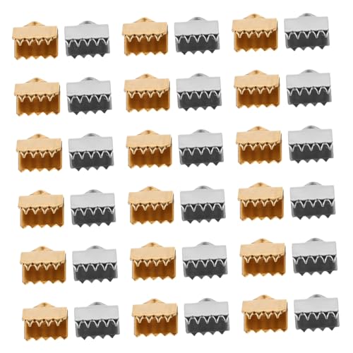 DECORNIJIA 40 Stück Teiliges Vest Clasp Farbbeständige Klemmen für Diy Schmuck Verstellbare Endkappen für Armbänder Halsketten Multifunktionale Bastel und Haustierzubehör Clip Accessoires von DECORNIJIA