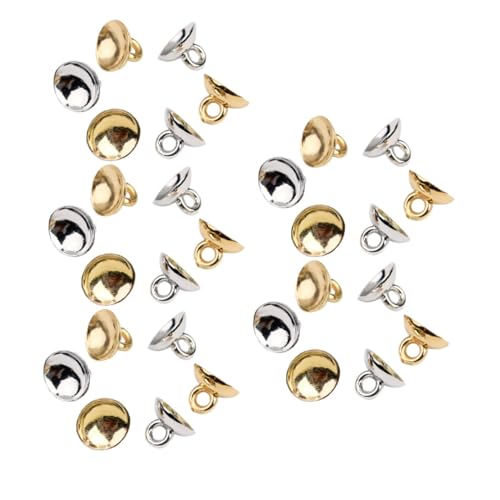 DECORNIJIA 400 Stück Perlen Anhänger Ösen für Schmuckherstellung DIY Zubehör für Halbgebohrte Perlen Weiß Gold für Armbänder und Kleine Bastelprojekte von DECORNIJIA