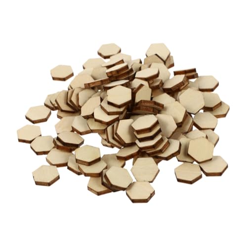 DECORNIJIA 400 Stück Sechseckige Holzstücke Unbehandelt Holzformen zum Basteln DIY Ornamente für Fotografie Requisiten Heimdekoration Natürliche Holz Blanko für Handwerk DECORNIJIA 400 Stück Sechseckige Holzstücke Unbehandelt Holzformen zum Basteln DIY Ornamente für Fotografie Requisiten Heimdekoration Natürliche Holz Blanko für Handwerk von DECORNIJIA