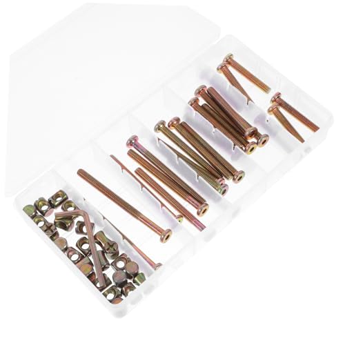 DECORNIJIA 49 Stück Teiliges Schrauben und Muttern Set aus Metall Vielseitiges Möbelbeschlag Kit für Bettrahmen Reparatur Torwartung und DIY Haushaltsprojekte Kompakte Aufbewahrungsbox DECORNIJIA 49 Stück Teiliges Schrauben und Muttern Set aus Metall Vielseitiges Möbelbeschlag Kit für Bettrahmen Reparatur Torwartung und DIY Haushaltsprojekte Kompakte Aufbewahrungsbox von DECORNIJIA