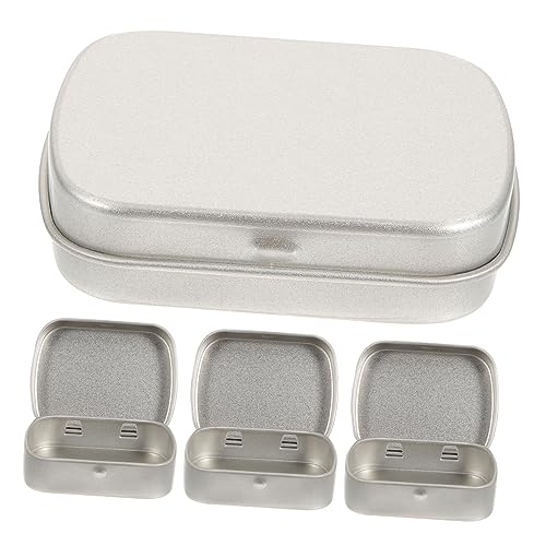 DECORNIJIA 4Stücke Metall Blechboxen Aufbewahrungsdosen für Schmuck Süßigkeiten und Snacks Rechteckige Zinnboxen für und Outdoor Aktivitäten DECORNIJIA 4Stücke Metall Blechboxen Aufbewahrungsdosen für Schmuck Süßigkeiten und Snacks Rechteckige Zinnboxen für und Outdoor Aktivitäten von DECORNIJIA