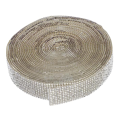 DECORNIJIA 5 Handverzierte Bohreraufkleber Schlüssel Edelsteinaufkleber Zum Basteln Dekorativ Für Streifen Strassband Herstellung Gürtel Schleife Strassaufkleber Trimmen Strasssteine Silver von DECORNIJIA