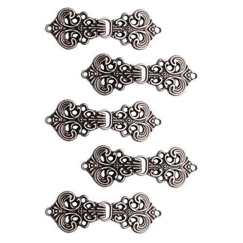 DECORNIJIA 5 Paare Vintage Cheongsam Knöpfe mit Wolkenmuster Chinesische Hanfu Stoffverschlüsse Feine Verarbeitung Langlebig und Dekorativ für Kleider Cardigans DIY Zubehör von DECORNIJIA