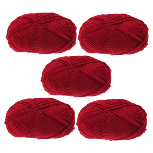 DECORNIJIA 5 Rollen Baumwollgarn Weiches Flexibles Strick und Häkelgarn für DIY Handarbeiten Hautfreundlich Langlebig zum Basteln und DECORNIJIA 5 Rollen Baumwollgarn Weiches Flexibles Strick und Häkelgarn für DIY Handarbeiten Hautfreundlich Langlebig zum Basteln und von DECORNIJIA