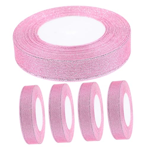 DECORNIJIA 5 Rollen Geschenkband Glitter Geschenkband Breit Yards pro für Geschenkverpackung und Weihnachtsdeko in Robust Wiederverwendbar Vielseitig für Festtagsdekoration DECORNIJIA 5 Rollen Geschenkband Glitter Geschenkband Breit Yards pro für Geschenkverpackung und Weihnachtsdeko in Robust Wiederverwendbar Vielseitig für Festtagsdekoration von DECORNIJIA