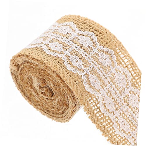 DECORNIJIA 5 Rollen Jute Spitzenband Spitzen Dekoband mit Glatter Oberfläche für Geschenkverpackung Hochzeits und Partydeko Vielseitiges Bastelband für DIY und Feierlichkeiten DECORNIJIA 5 Rollen Jute Spitzenband Spitzen Dekoband mit Glatter Oberfläche für Geschenkverpackung Hochzeits und Partydeko Vielseitiges Bastelband für DIY und Feierlichkeiten von DECORNIJIA