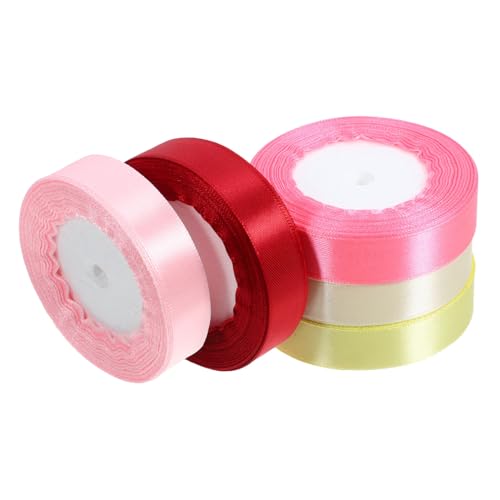 DECORNIJIA 5 Rollen Teiliges Geschenkband Polyester Satinband Langlebig Abriebend Pastellfarben für Geschenkverpackung DIY Basteln Dekoration Schleifen DECORNIJIA 5 Rollen Teiliges Geschenkband Polyester Satinband Langlebig Abriebend Pastellfarben für Geschenkverpackung DIY Basteln Dekoration Schleifen von DECORNIJIA