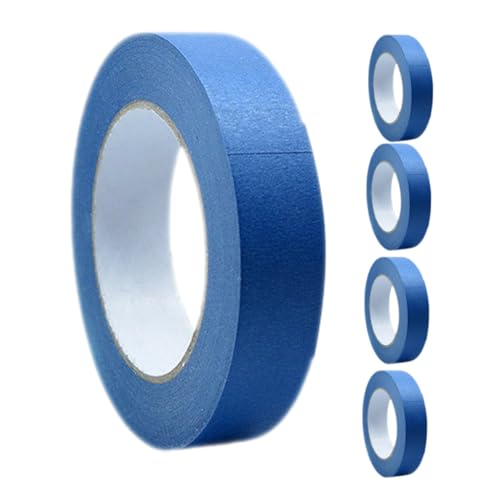 DECORNIJIA 5 Rollen Wandklebeband Farbiges Band Dekoratives Klebeband Abdeckband Farbband Klebeband Für Wände, Keine Beschädigung Der Farbe Farbiges Malerband Malerbandfarben Blue von DECORNIJIA