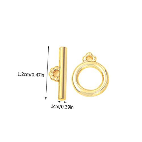DECORNIJIA 5 Sätze Langlebige Metall Ot verschlüsse Knebelverschlüsse Robust Einfach zu Bedienen für DIY Schmuckherstellung Armband Halskette Reparatur Zubehör von DECORNIJIA