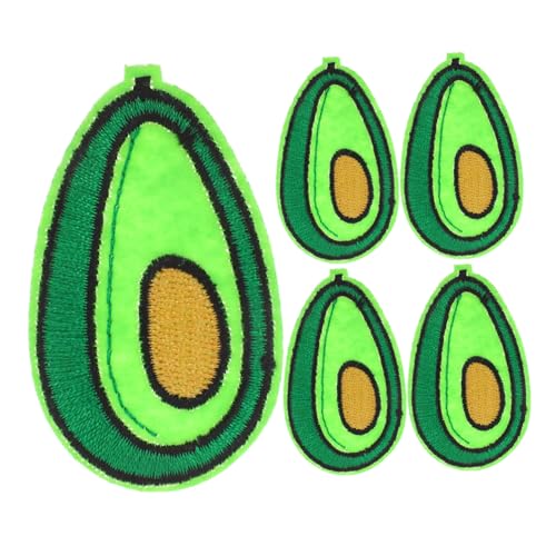 DECORNIJIA 5 Stück Bestickte Avocado Aufnäher Teiliges zum Aufbügeln und Annähen Niedliche Cartoon Applikationen für Jacken Jeans Rucksäcke und Caps Grüne DIY Stoffpatches für Kleidung und DECORNIJIA 5 Stück Bestickte Avocado Aufnäher Teiliges zum Aufbügeln und Annähen Niedliche Cartoon Applikationen für Jacken Jeans Rucksäcke und Caps Grüne DIY Stoffpatches für Kleidung und von DECORNIJIA