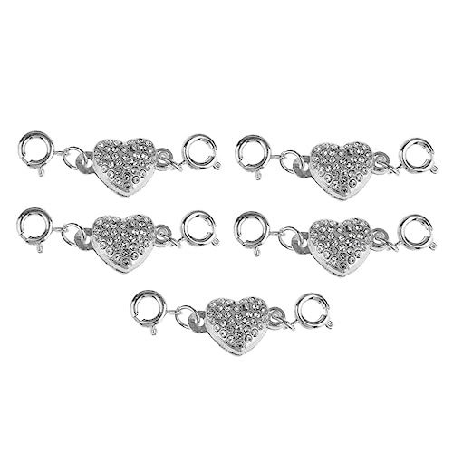 DECORNIJIA 5 Stück Herzförmiger Magnetverschluss Set Diy Schmuckverbindung für Armbänder Handgemachte Schmuckstücke und Reparaturen DECORNIJIA 5 Stück Herzförmiger Magnetverschluss Set Diy Schmuckverbindung für Armbänder Handgemachte Schmuckstücke und Reparaturen von DECORNIJIA
